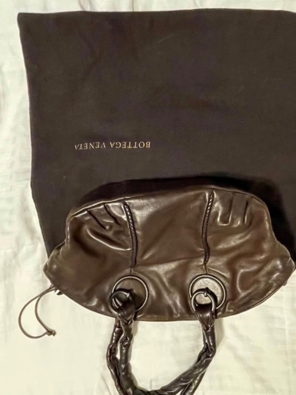 Vintage Bottega Veneta Ring Handle Top Handle Bag/Hobo